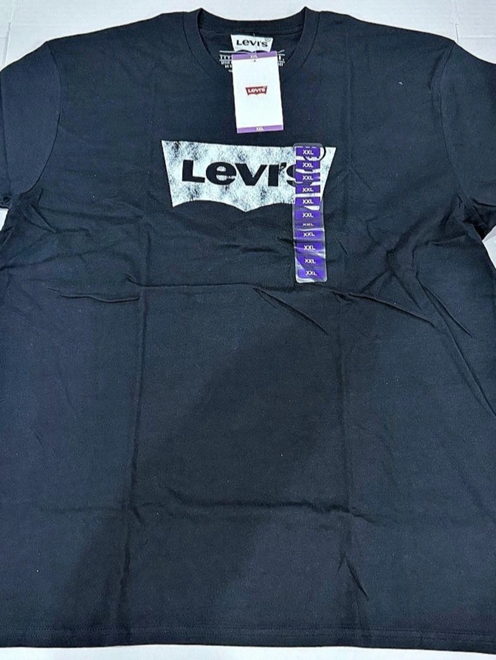 Levi's Logo Classic Standard T-Shirt Graphic Tee Black XXL